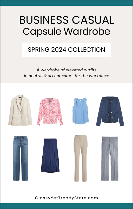 The Business-Casual Capsule Wardrobe Spring 2024 Collection