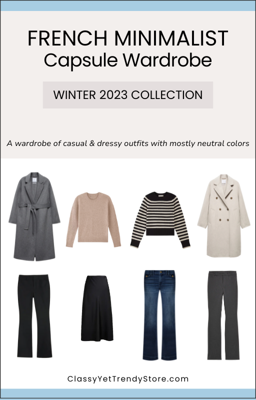 The French Minimalist Capsule Wardrobe - Winter 2023 Collection