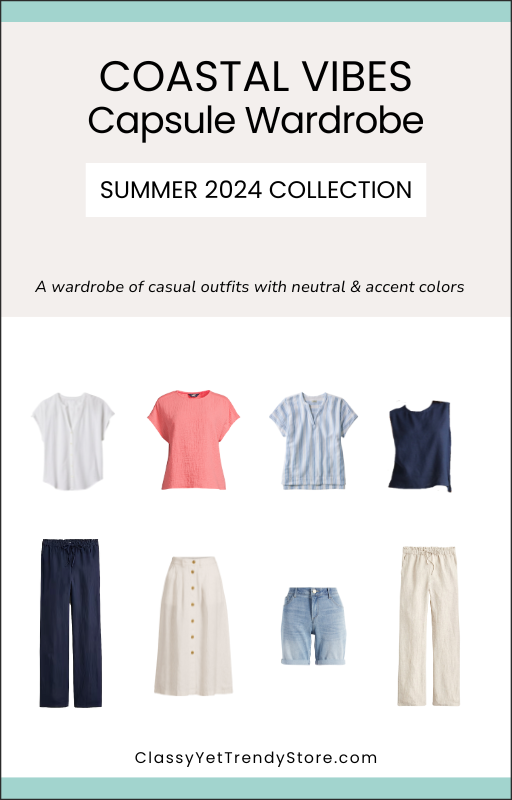 The Coastal Vibes Capsule Wardrobe - Summer 2024 Collection