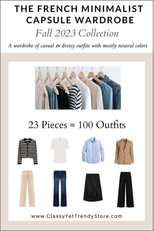 The French Minimalist Capsule Wardrobe - Fall 2023 Collection