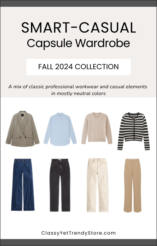 Shops minimalist business casual wardrobe