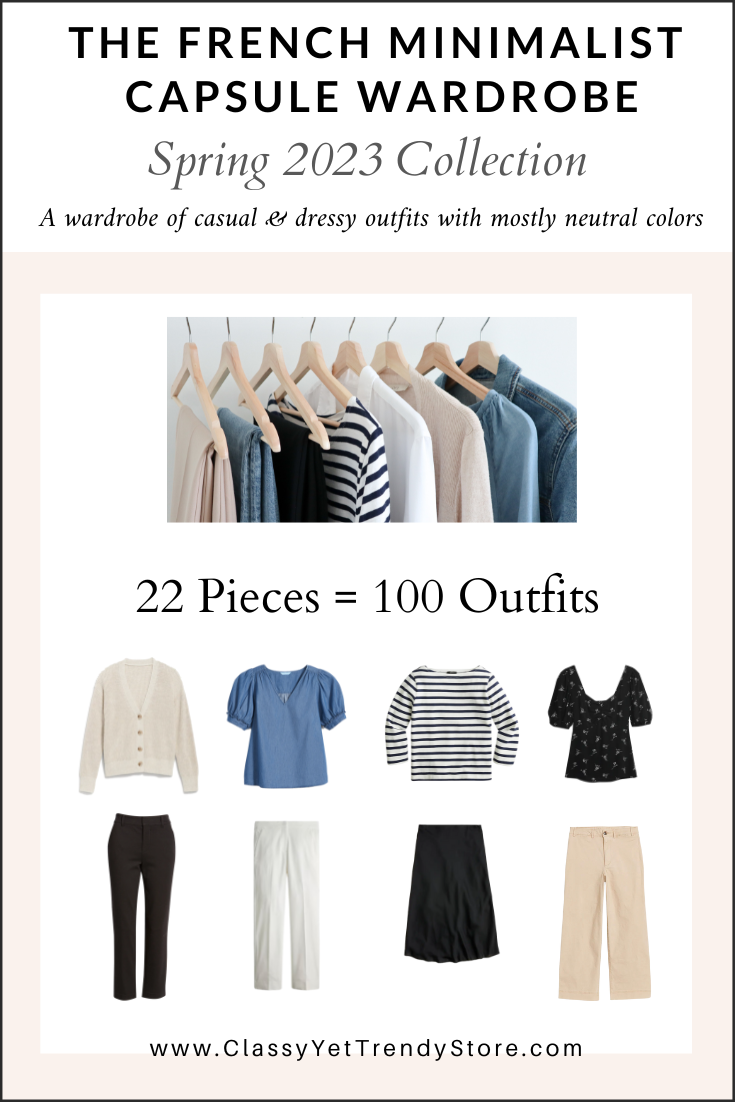 The French Minimalist Capsule Wardrobe - Summer 2023 Collection