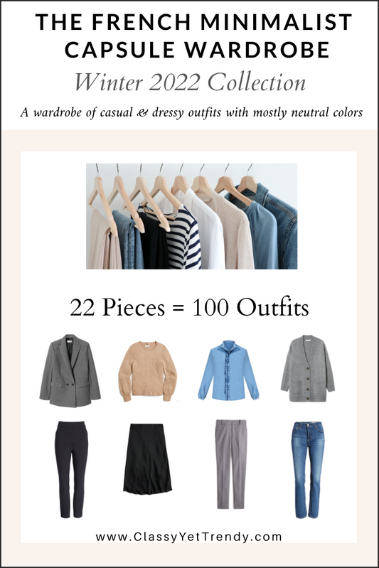 The French Minimalist Capsule Wardrobe - Winter 2022 Collection