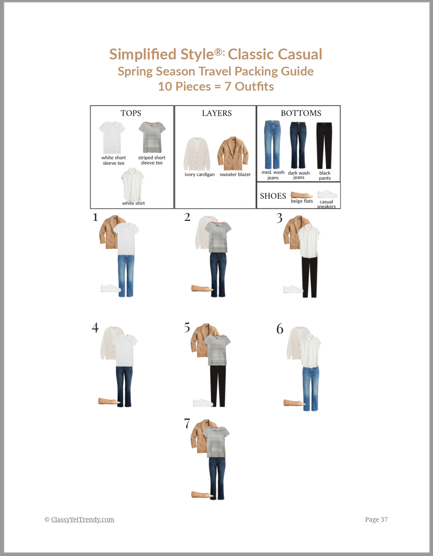 Simplified Style - Classic Casual Year-Round Capsule Wardrobe