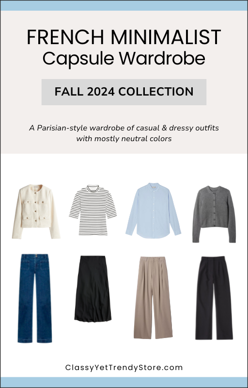 The French Minimalist Capsule Wardrobe - Fall 2024 Collection