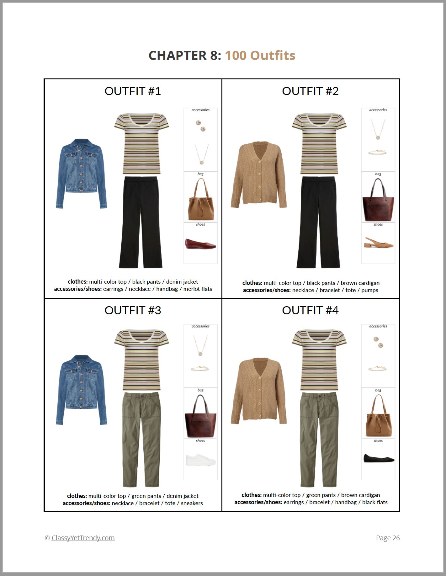 9 Pieces = 30 Outfits Minimalist Capsule Wardrobe - Classy Yet Trendy