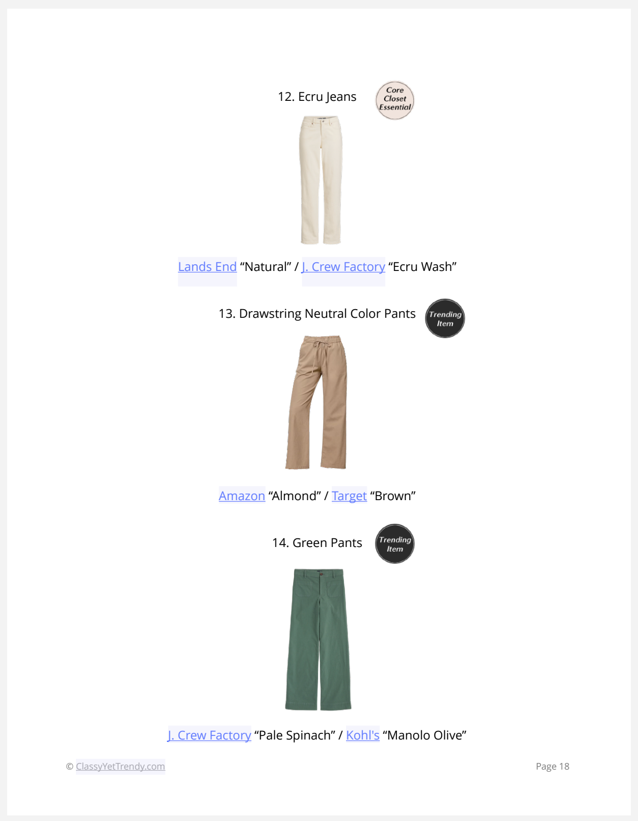 The Everyday Casual Capsule Wardrobe - Spring 2025 Collection