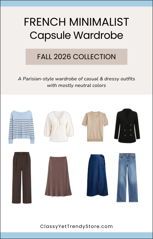 The French Minimalist Capsule Wardrobe - Fall 2026 Collection (20% off Limited Time Sale)