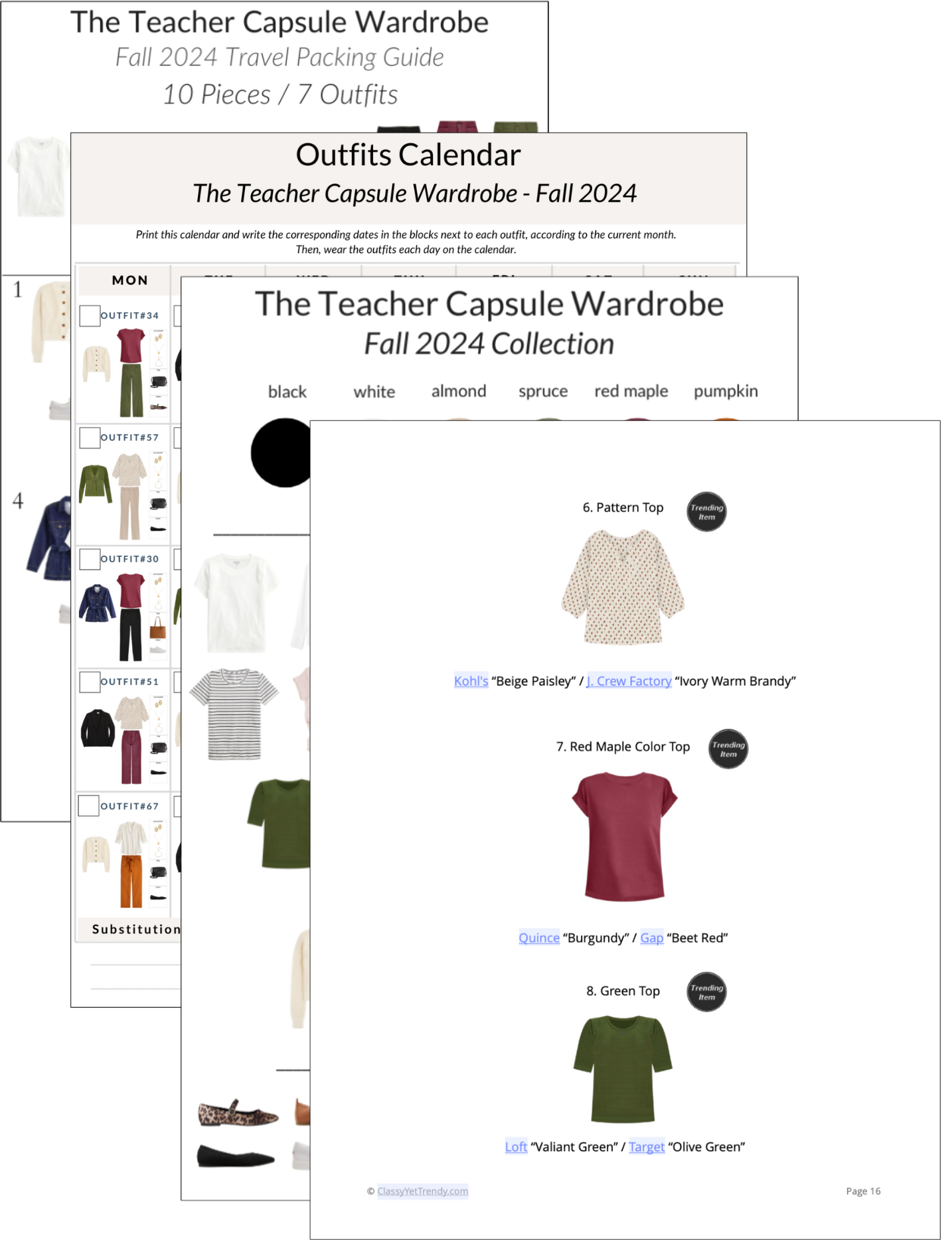 The Teacher Capsule Wardrobe - Fall 2024 Collection