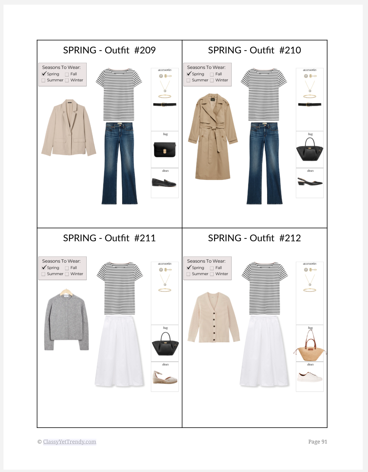 Simplified Style - French Wardrobe Staples Year-Round Capsule Wardrobe