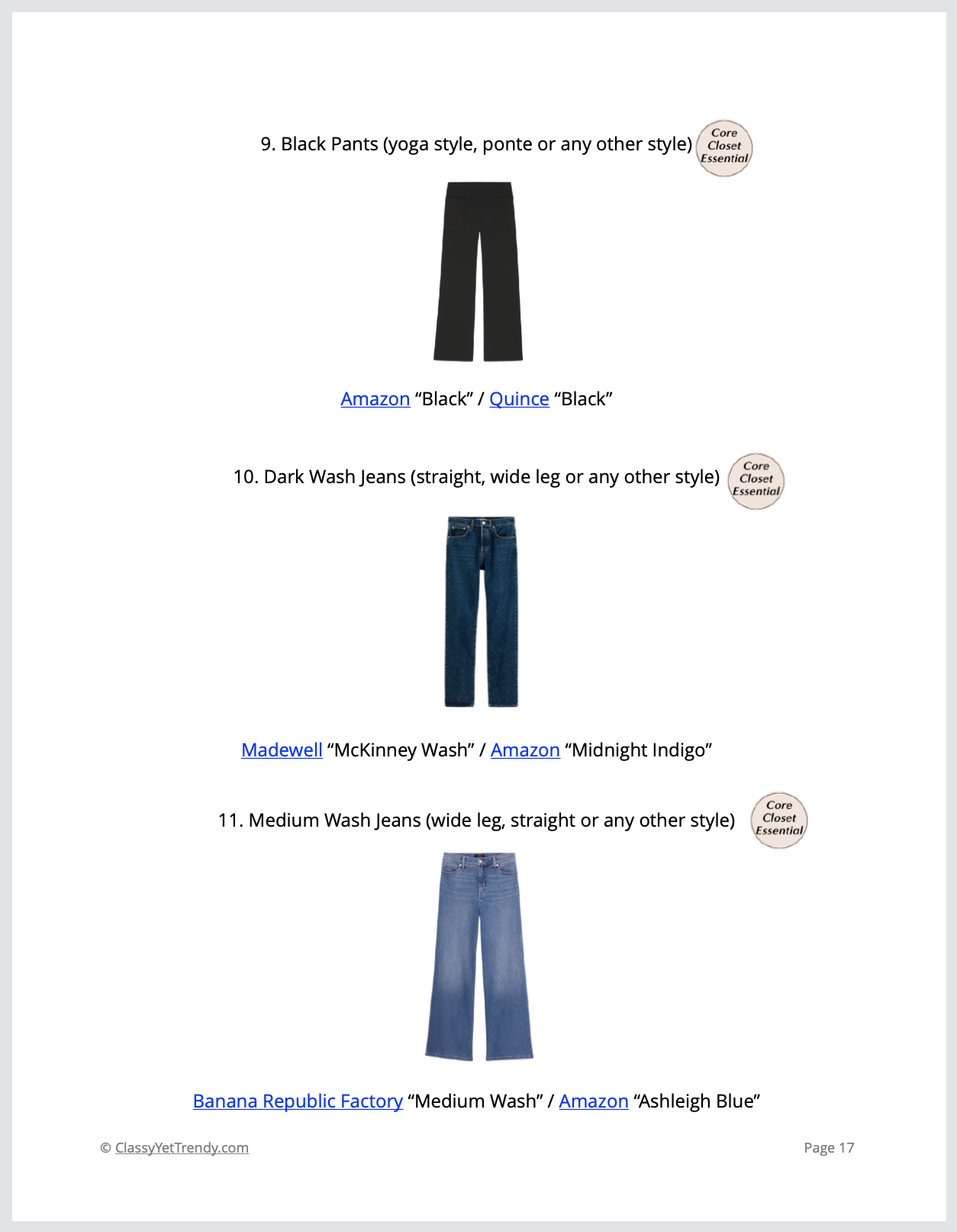 The Everyday Casual Capsule Wardrobe - Fall 2025 Collection