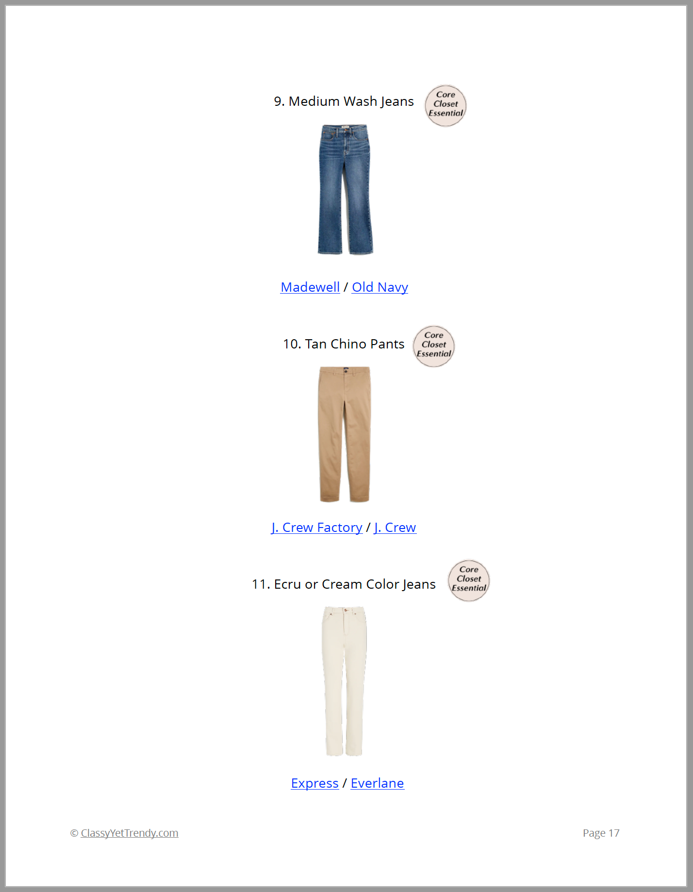 The Essential Capsule Wardrobe - Fall 2022 Collection
