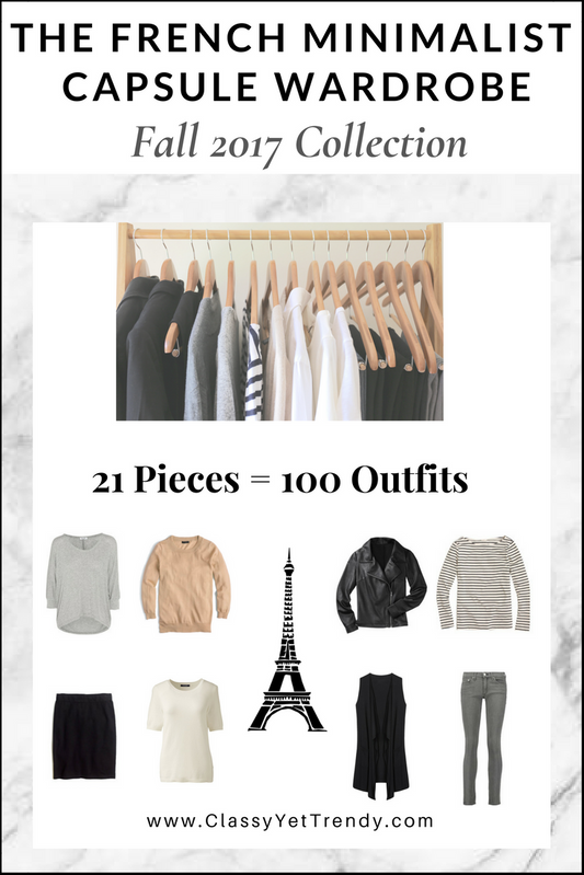 The French Minimalist Capsule Wardrobe: Fall 2017 Collection
