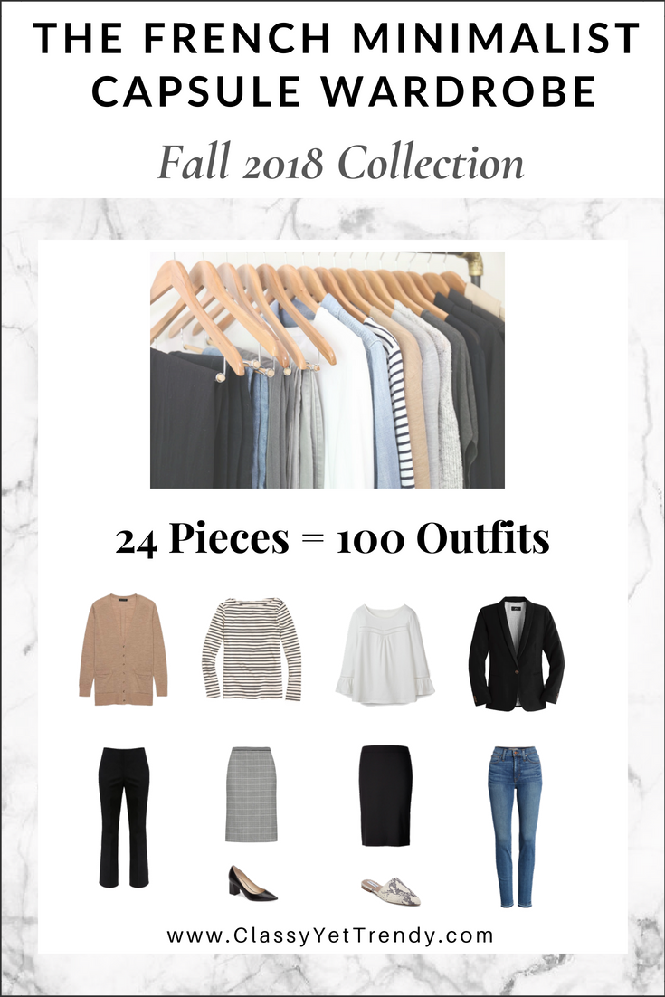 The French Minimalist Capsule Wardrobe - Fall 2018 Collection