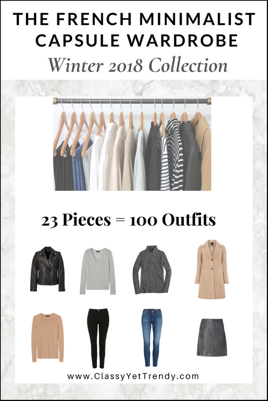 The French Minimalist Capsule Wardrobe: Winter 2018 Collection