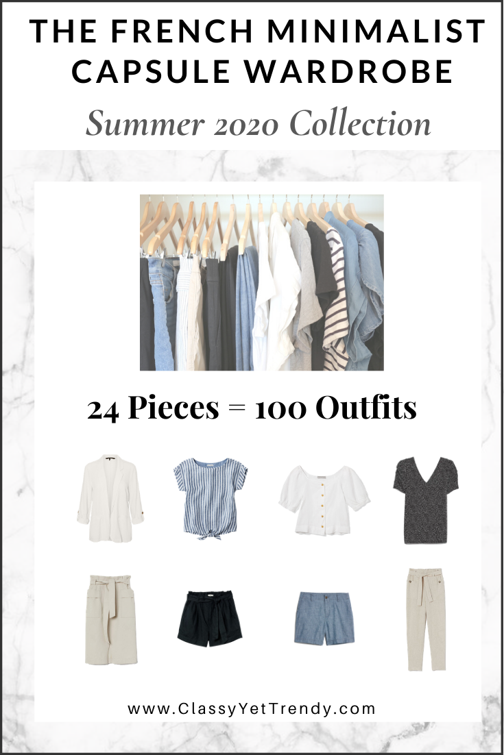 The French Minimalist Capsule Wardrobe - Summer 2020 Collection