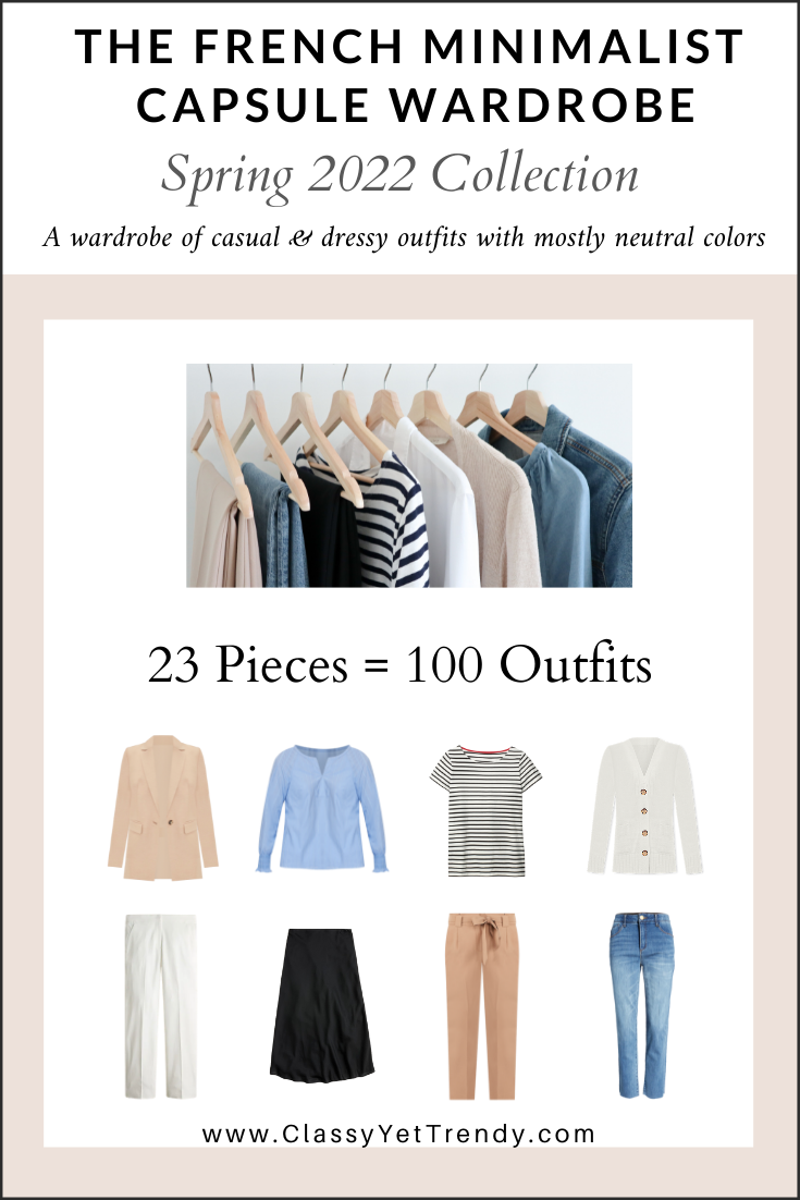 The French Minimalist Capsule Wardrobe - Spring 2022 Collection