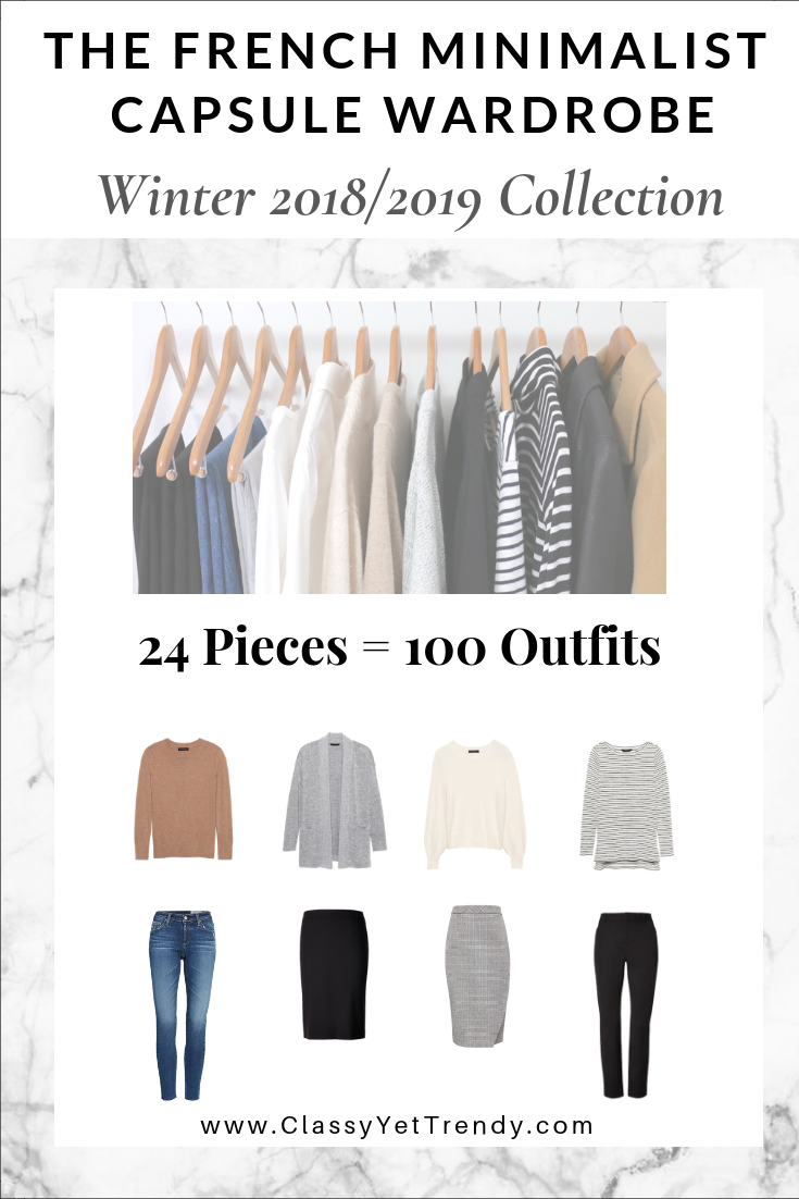 The French Minimalist Capsule Wardrobe - Winter 2018-2019 Collection