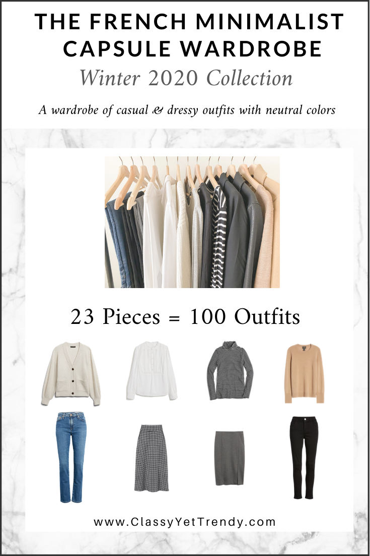 The French Minimalist Capsule Wardrobe - Winter 2020 Collection