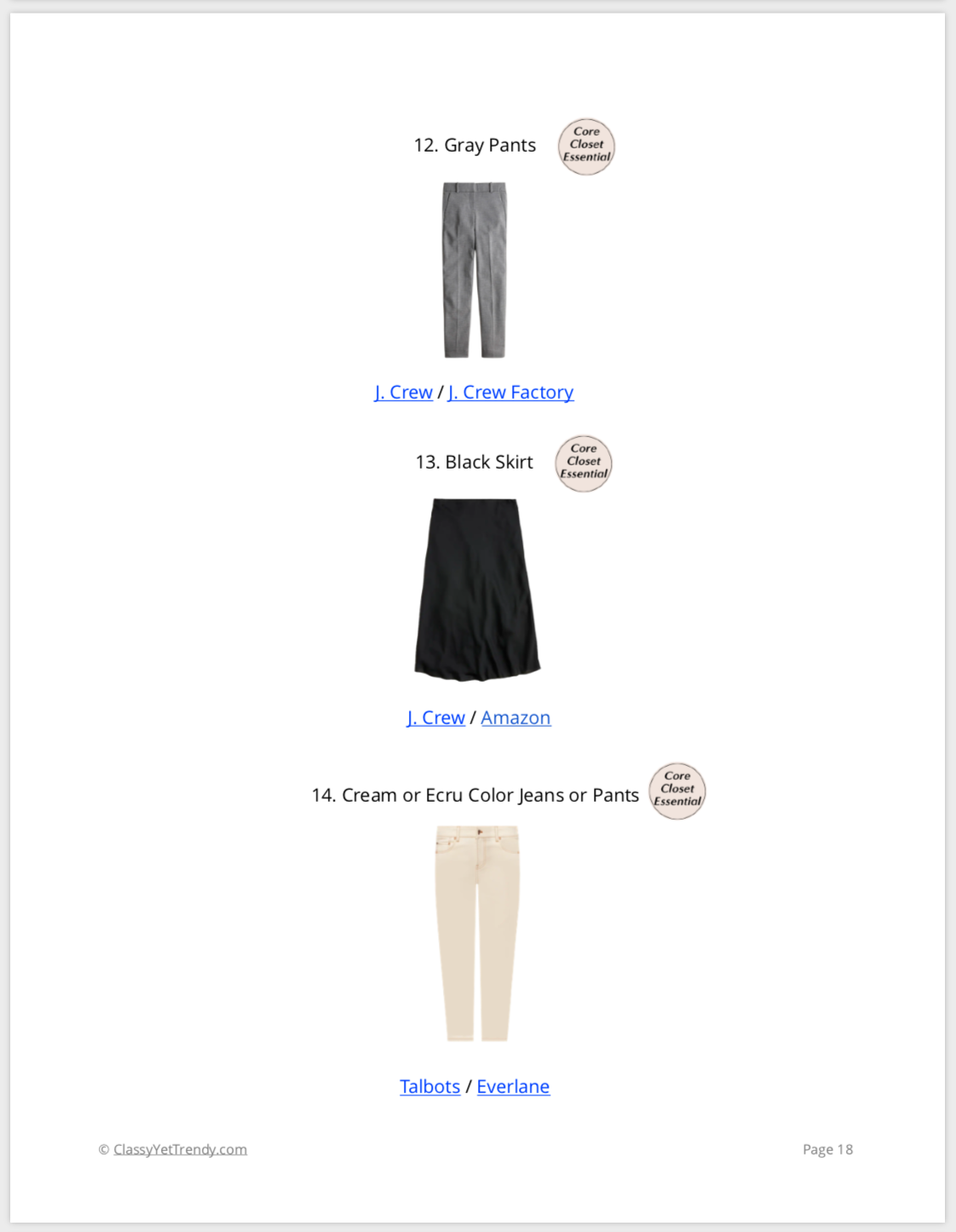 The French Minimalist Capsule Wardrobe - Fall 2022 Collection ...