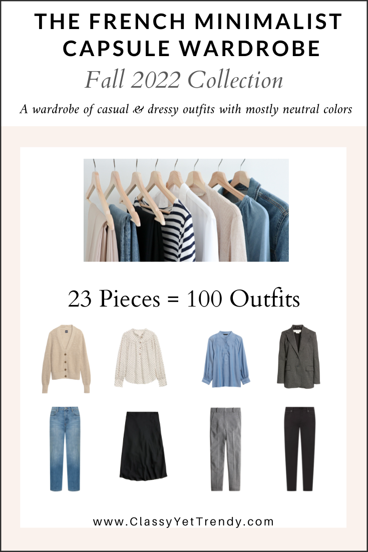The French Minimalist Capsule Wardrobe - Fall 2022 Collection