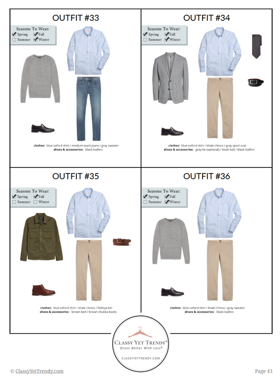 Men's Simplified Style - A Year-Round Capsule Wardrobe – ClassyYetTrendy