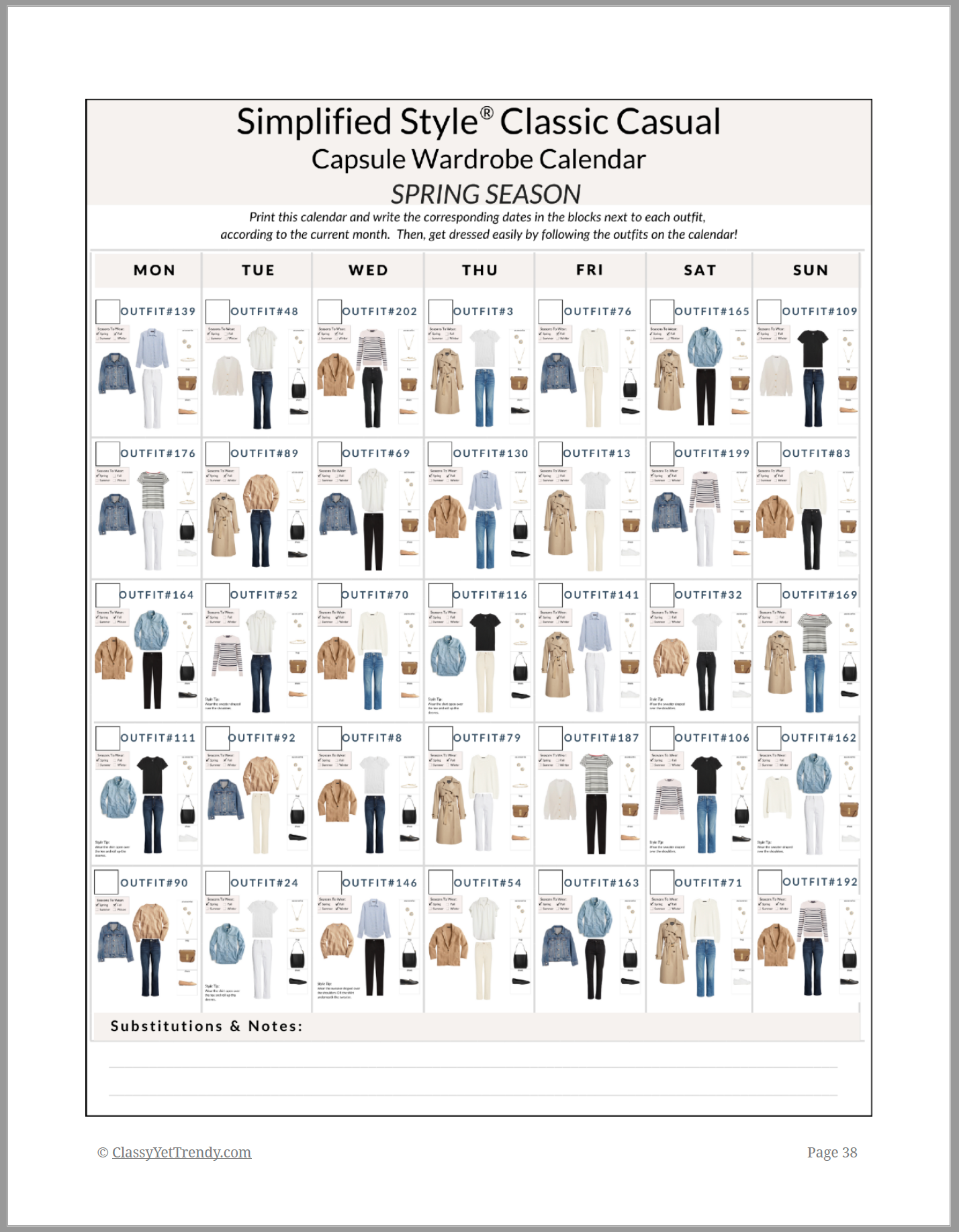 Simplified Style - Classic Casual Year-Round Capsule Wardrobe