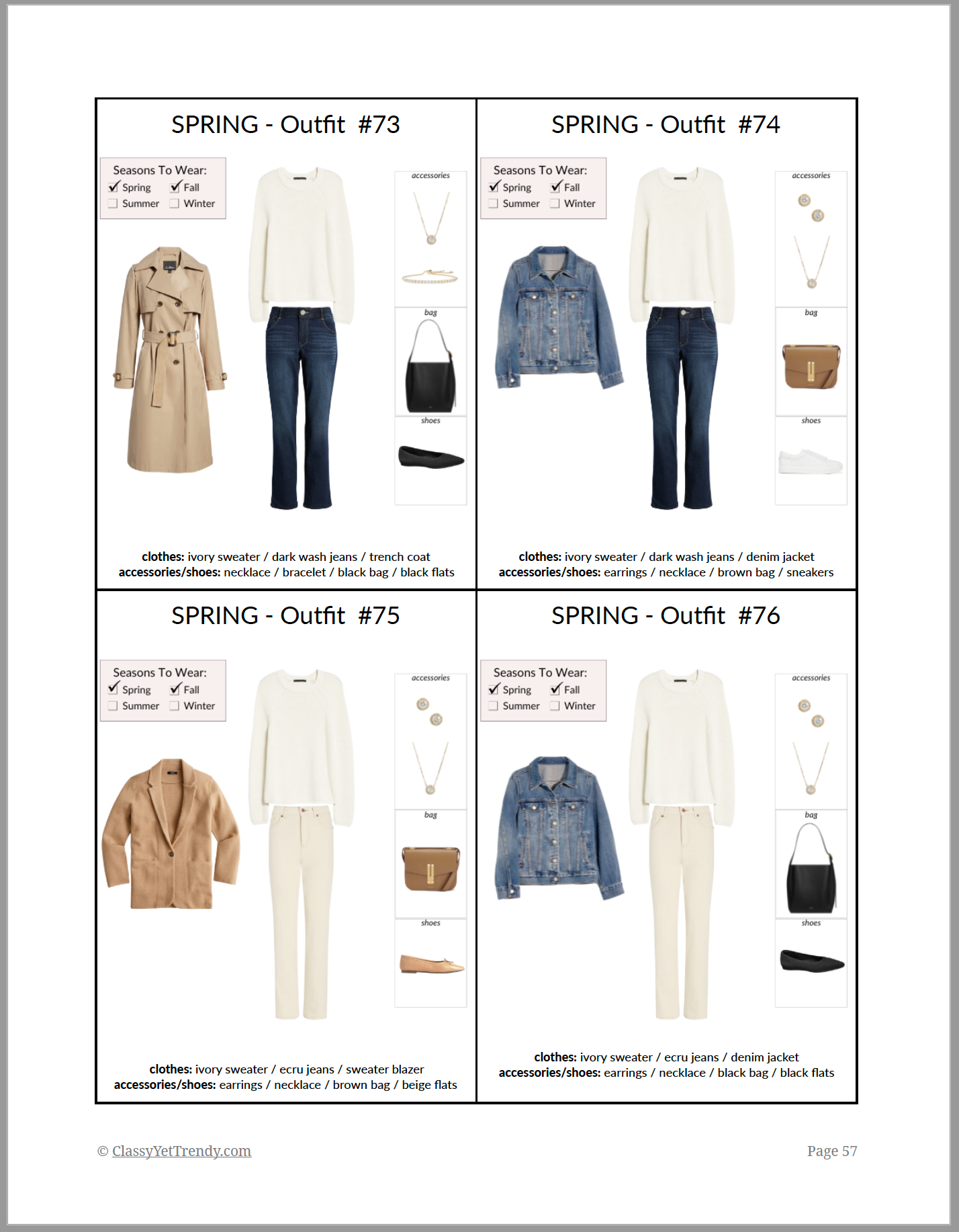 Simplified Style Classic Casual Year-Round Capsule Wardrobe